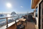 From your balcony you have 180 degree view of Morro Bay Harbor.
